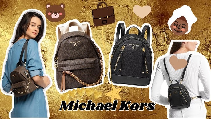 Michael Kors Rhea Mini Color-Block Logo Backpack