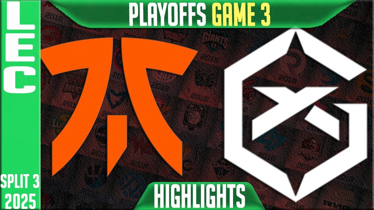 FNC vs GX Highlights Game 3 | LEC Playoffs 2025 | Fnatic vs GiantX