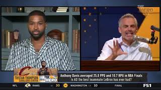 Tristan Thompson reacts to LeBron saying \\