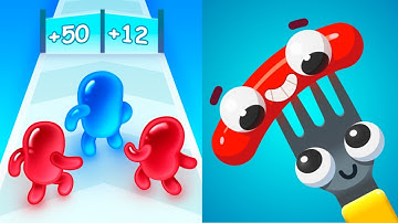 Join Blob Clash 3D vs Fork N Sausage - Gameplay MAX LEVELS SpeedRun Android iOS Ep 31