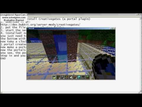 Minecraft Plugin tutorial: Creativegates (A portal plugin)
