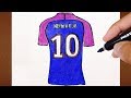 COMO DESENHAR CAMISA 10 NEYMAR NO PSG ✬ VAMOS DESENHAR ✬