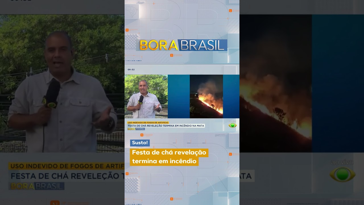 Festa de chá revelação termina em incêndio