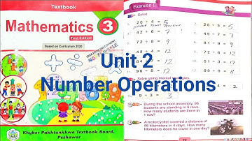 Class 3 Mathematics Unit 2 Number Operations lecture 25 in pashto (kpk book board peshawar)