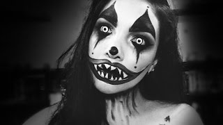 MAQUILLAJE DE PAYASO DIABÓLICO PARA HALLOWEEN⎢Evil Creepy Clown Makeup Tutorial⎢DAY ARVIZU♡
