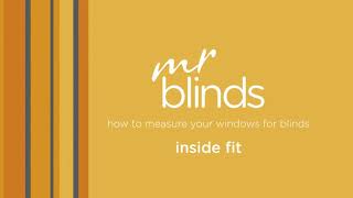 how to measure your windows for blinds - inside fit