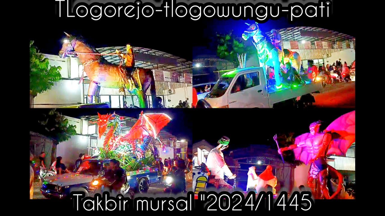 Takbir keliling ds tlogorejo tlogowungu pati || 1syawal 1445H || 10april 2024