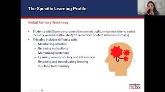 Down Syndrome: The Specific Learning Profile