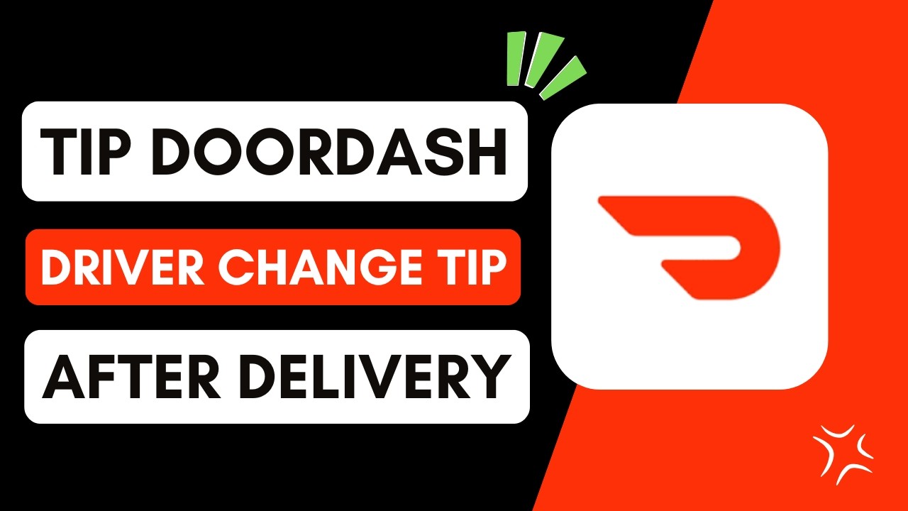 How to Tip DoorDash Driver | Change Tip After Delivery - YouTube