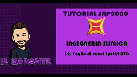 𝟏𝟐 - 𝐈𝐧𝐠𝐞𝐠𝐧𝐞𝐫𝐢𝐚 𝐒𝐢𝐬𝐦𝐢𝐜𝐚 - Foglio di excel Spettri NTC