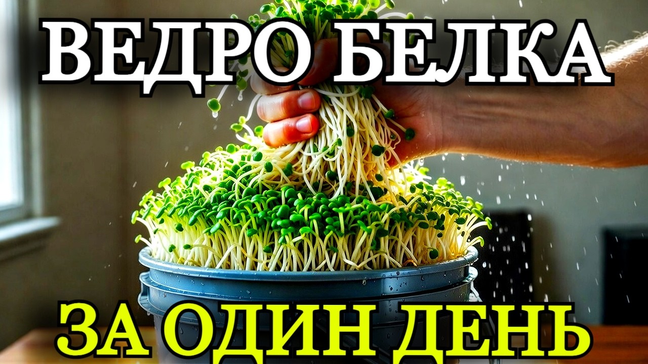 БЕЛОК БЕЗ ПОЧВЫ И СВЕТА: Научный Способ Выращивания в Ведре, о Котором Молчат Агрономы