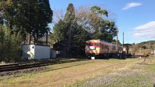 いすみ鉄道　急行2号　キハ28-2436+キハ52-125　102D　上総中野駅発車