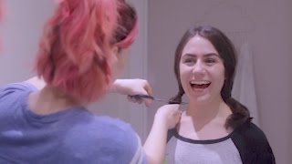 Video thumbnail of "cutting my hair short"