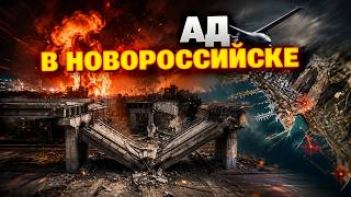 МАССИРОВАННЫЙ УДАР С ВОЗДУХА И МОРЯ! Воздушные БПЛА и морские дроны атаковали главную базу ЧФ РФ!