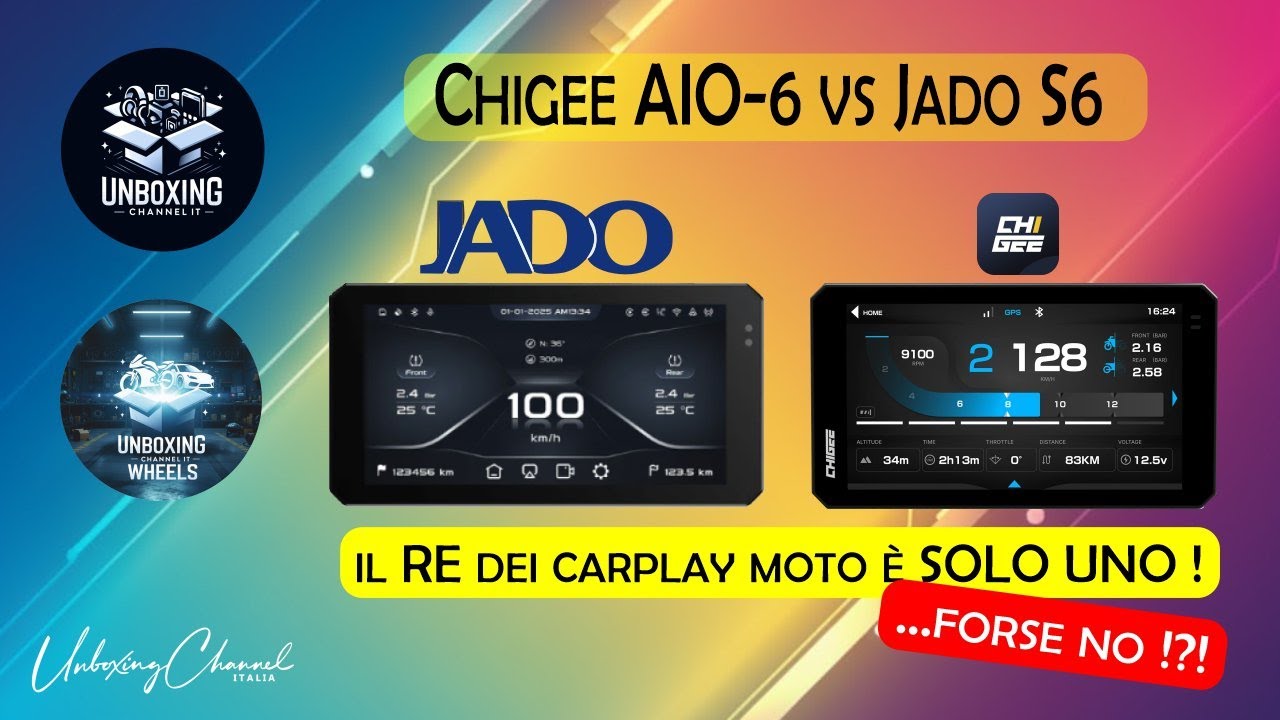 Chigee AIO-6 vs Jado S6: il RE dei carplay moto è SOLO UNO (o forse no?) ! 😱🔥!