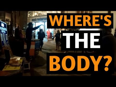 Passionate Young Street Preacher "Where's the Body?"