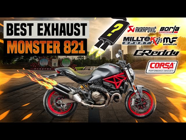 Ducati Monster 821 Exhaust Sound🔥Akrapovic,Arrow,AR,Cobra
