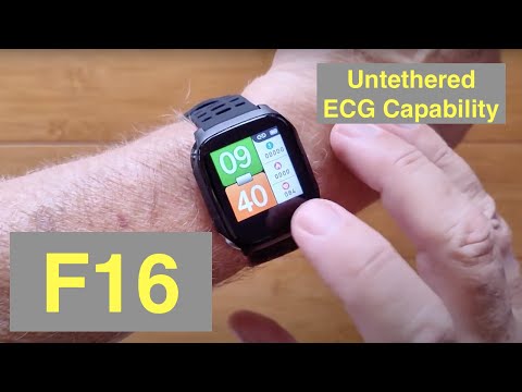 Bakeey F16 ECG+PPG Remote Charts IP67 Waterproof BP/HR/SpO2 Health Smartwatch: Unboxing and 1st Look