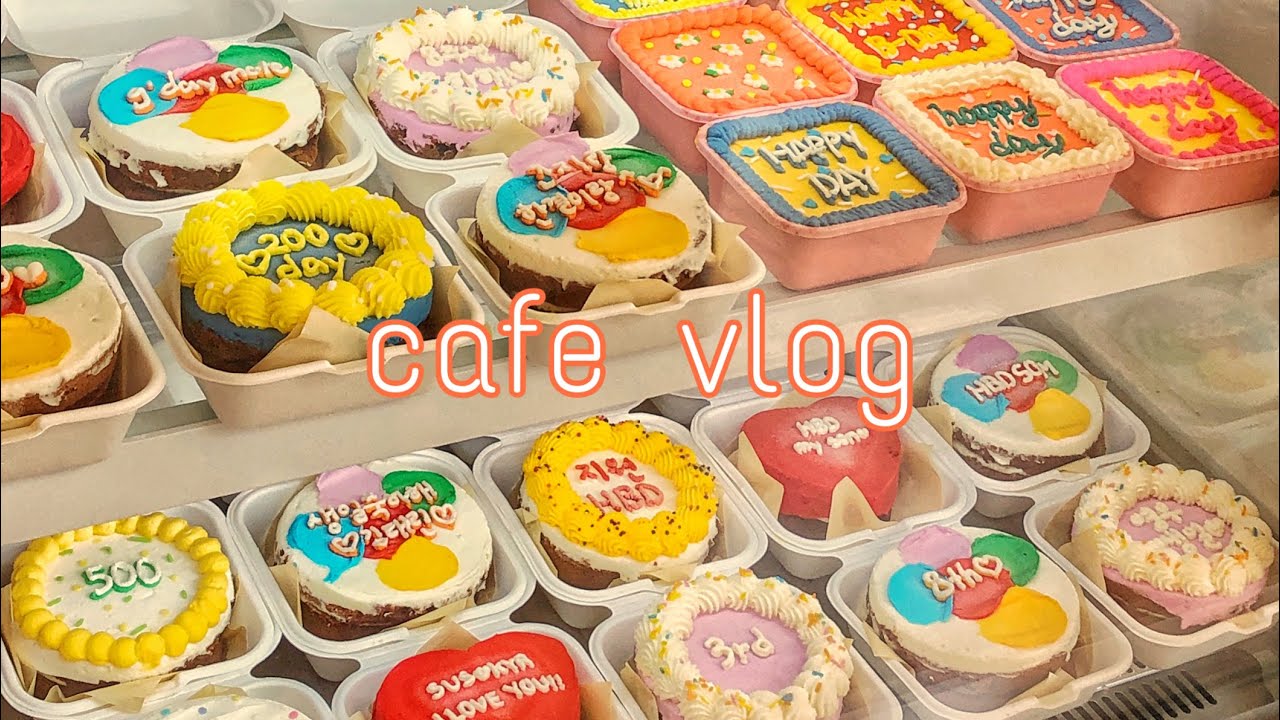[SUB] cafe vlog ｜디저트 카페의 일상  | 카페사장브이로그 | 개인카페 |카페브이로그 | 강원도카페 | 도시락케이크 | 카페알바 | 그다이마잇| Koreacafe