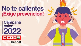 CCOO presenta la campaña de prevención de golpes de calor y el inicio de la jornada intensiva