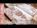 Bullet Journal Scrapcosy release January 2021 - vintage labels, butterflies and birds