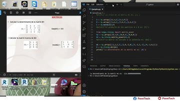 Matrices con Python y Numpy (Parte II)