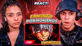 Rap do Kaneki (Tokyo Ghoul) - FAMINTO POR HUMANOS | 7 Minutoz  [ React Rap Nerd ] 🔥