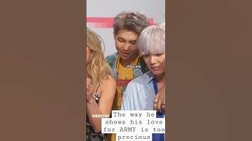 The way he shows his love for ARMY is just too precious