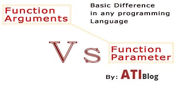 difference between arguments and parameters with example | Programming Basics | ATIBlog