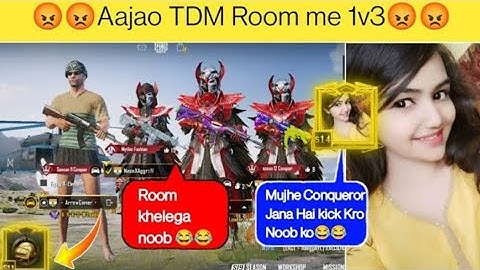 Random 3 Pro Players Call me Noob Challenge For [1v3] TDM Room {part 1}Road To 1k