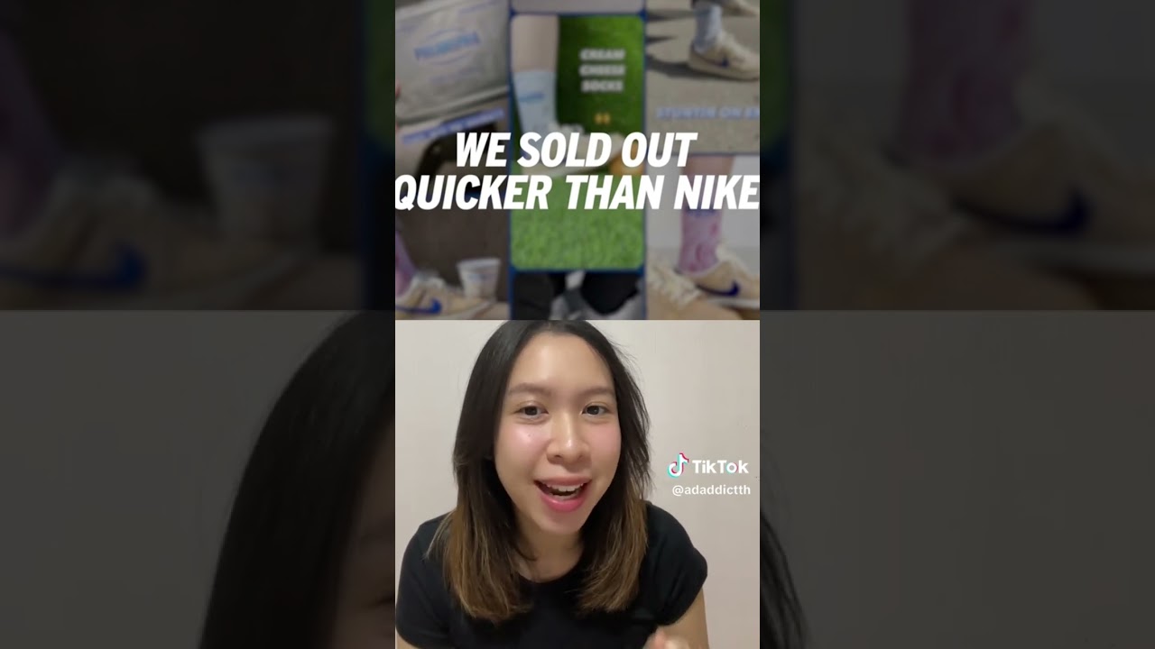 พาส่องไอเดีย ! ถุงเท้าครีมชีสที่ขโมยกระแส Nike 