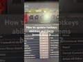 How to update hotkeys abilities and items heroes dota 2