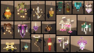 20 Minecraft Chandelier Design Ideas | Ceiling Light Build Hacks