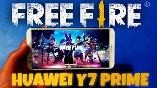 FREE FIRE ON HUAWEI Y7 PRIME TEST GAMEPLAY