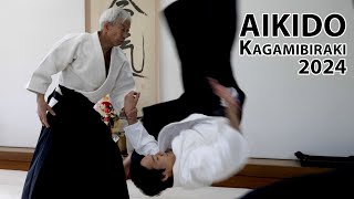 AIKIDO Demonstration by Dojo-cho and Doshu - Kagamibiraki 2024