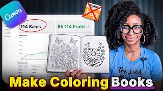 You're going to make coloring books to sell online (WITHOUT Amazon KDP) | Easy Canva AI Tutorial screenshot 1