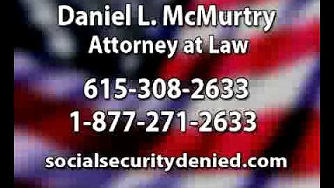 Social Security Denied Attorney Daniel L McMurtry ...