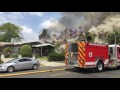 House Exploded; Resultant House Fires ~ Koreatown Los Angeles ~ 2016