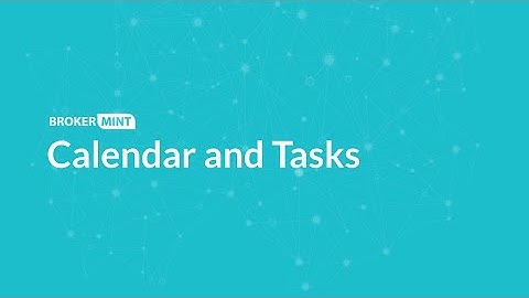 Calendar and Tasks