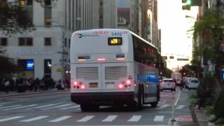 NYC Bus: Coney Island bound X3-45 2402 X28 at 23 St/5 Av