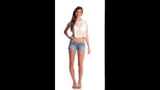 Minkpink Sheer Stripe Crop Tee Swimoutlet