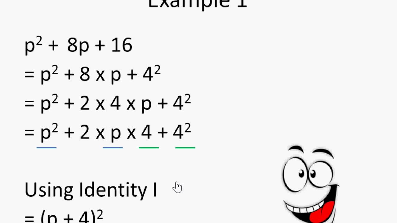 Algebraic Identities Chart