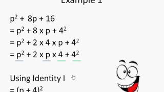 The video explains how to do factorization of an algebraic expression
or polynomial expression. it shows polynomials using algebra...