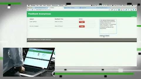 Feedback Anonymous Demo