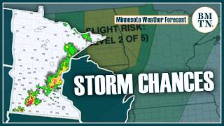 Storm chances Monday and Tuesday, with potential for an unsettled weekend