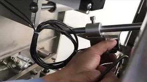 How to adjust eye mark sensor position for liquid bagging machine