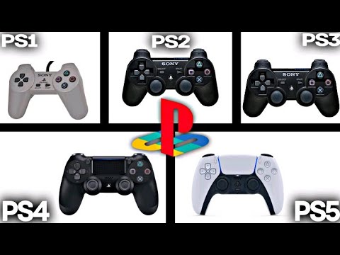 Playstation Controller Evolution Ps1 Vs Ps2 Vs Ps3 Vs Ps4 Vs Ps5 Youtube