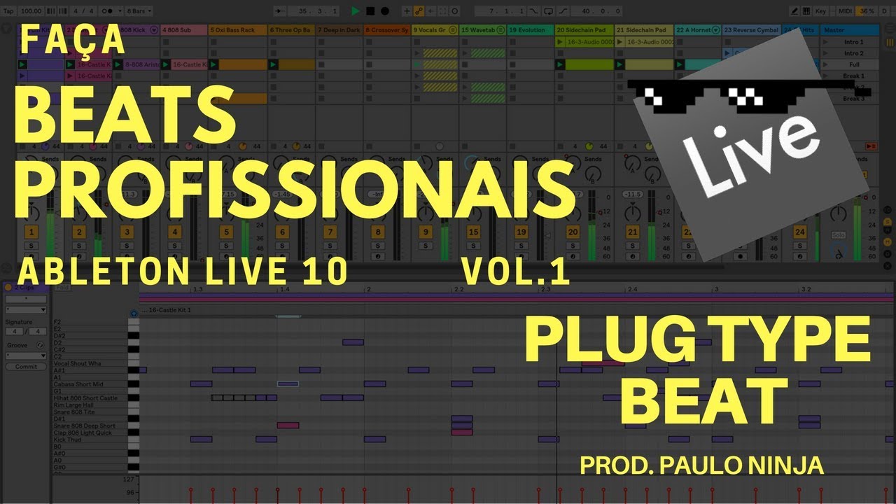 Como fazer Beats Profissionais Ableton Live 10 Estilo Trap Plug