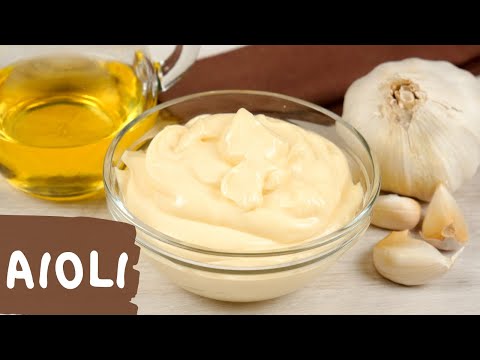 Aioli | Spanische Knoblauch Mayonnaise selber machen ohne Ei | Rezept auch vegan möglich