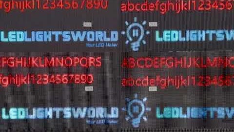 Difference Between P1.25, P1.53, P1.86, P2, P2.5, P3 (base on a 320x160mm LED panel)